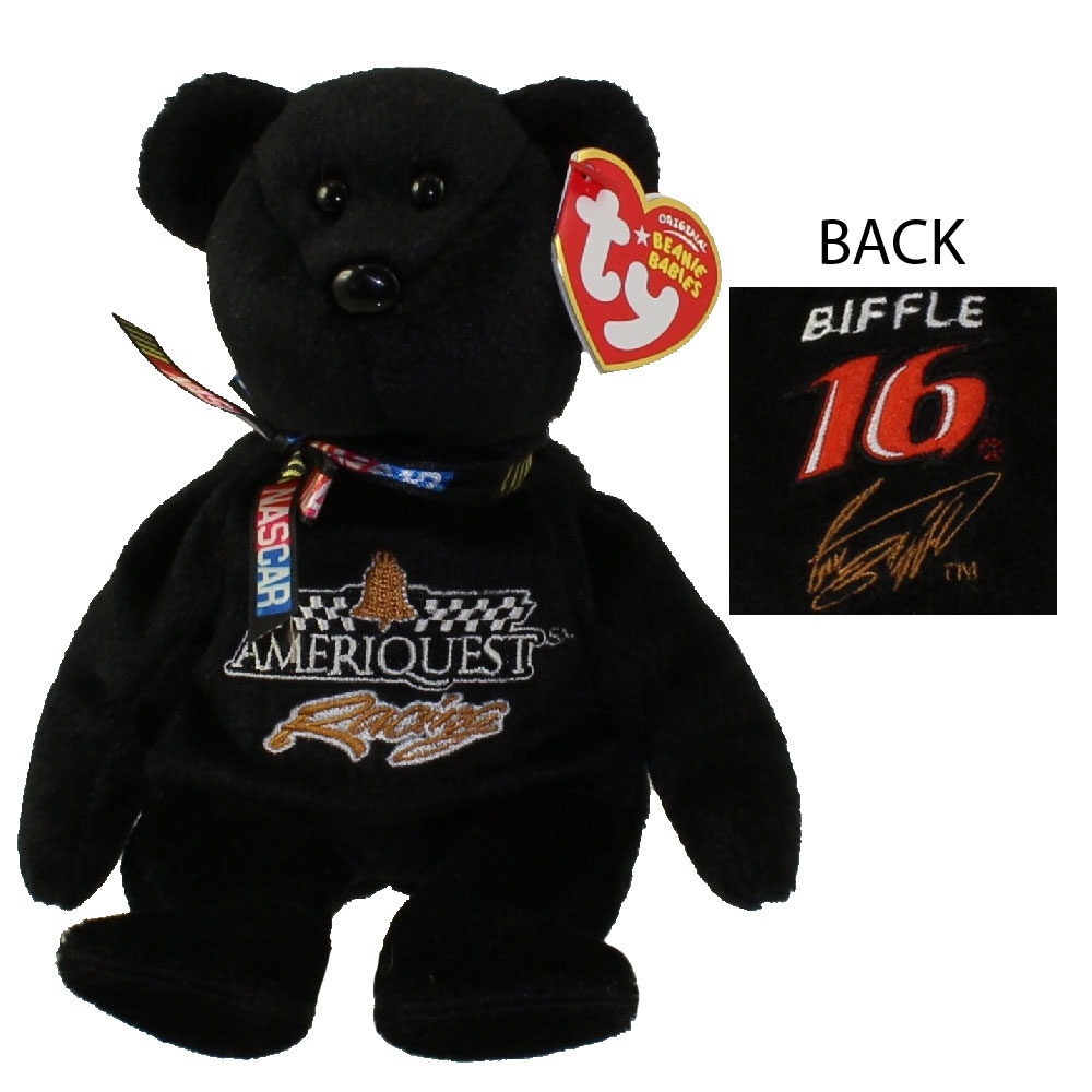 TY Beanie Baby - GREG BIFFLE #16 the Nascar Bear (8.5 inch)