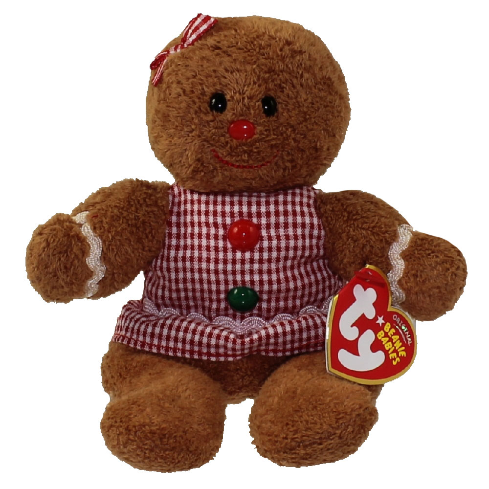Christmas NWT Coco the Gingerbread Ice Cream Sundae TY baby beanies ornament 