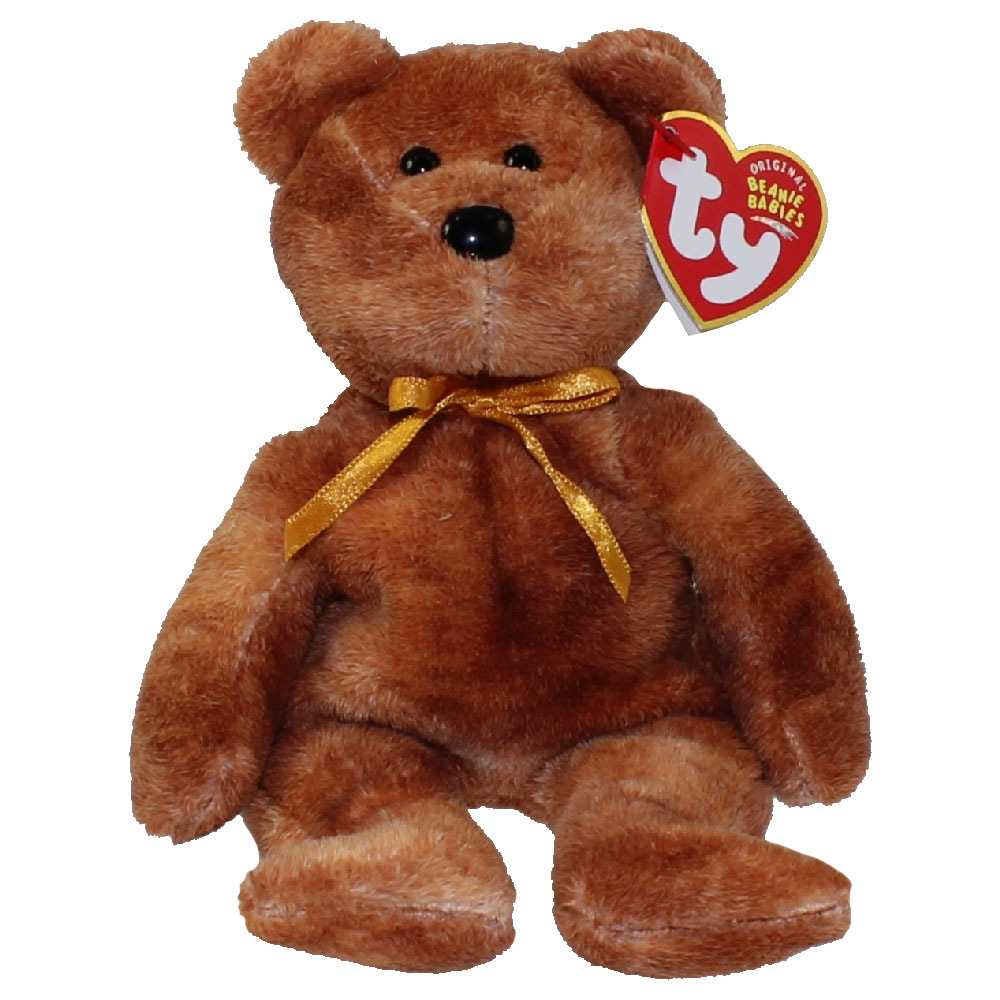 TY Beanie Baby - GRIZZWALD the Bear (8 inch)