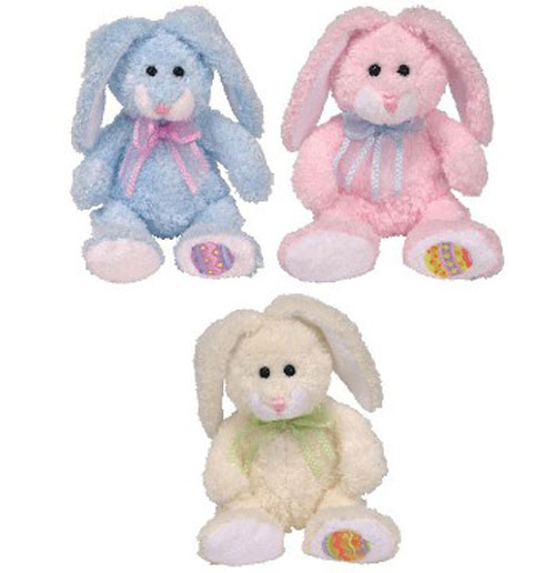 TY Beanie Babies - HALLMARK EXCLUSIVE BUNNIES (Set of 3 - Happily, Hippily & Hoppily) (8 inch)