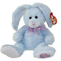 TY Beanie Baby - HAPPILY the Blue Bunny (Hallmark Gold Crown Exclusive) (8 inch)