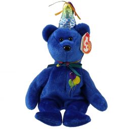 TY Beanie Baby - HAPPY BIRTHDAY the Bear (2007 Blue Version) (9 inch)