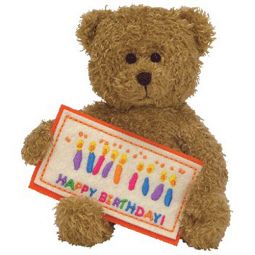 TY Beanie Baby - HAPPY BIRTHDAY the Bear (Greetings Collection) (5.5 inch)