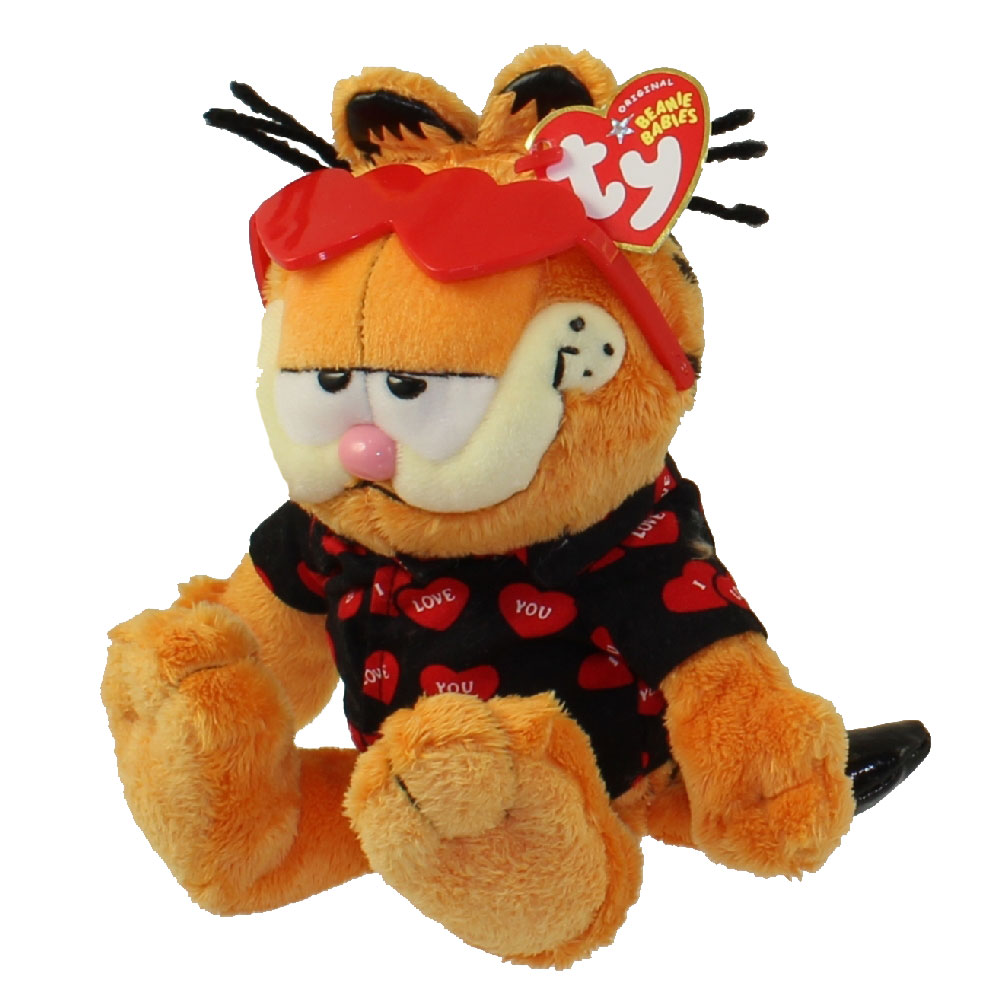 TY Beanie Baby - GARFIELD the Cat (HAPPY VALENTINE'S DAY) (9 inch)