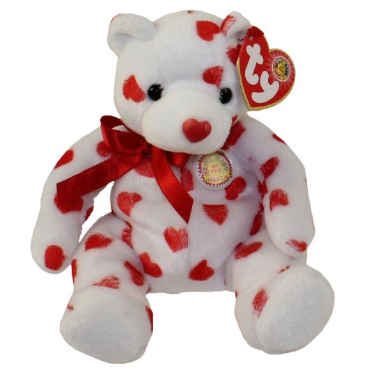 TY Beanie Baby HEARTTHROB the Bear (BBOM February 2004)