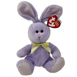 TY Beanie Baby - HEATHER the Lavender Bunny (6.5 inch)