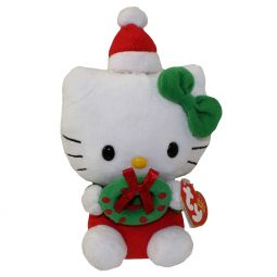 TY Beanie Baby - HELLO KITTY (HOLIDAY WREATH)