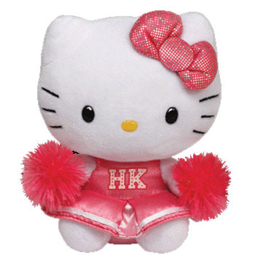 TY Beanie Baby - HELLO KITTY (Cheerleader Pink) (8 inch)