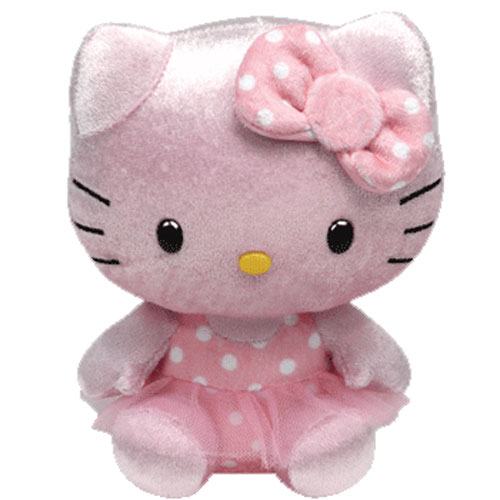 TY Beanie Baby - HELLO KITTY (Pink Shimmer - 6 inch)