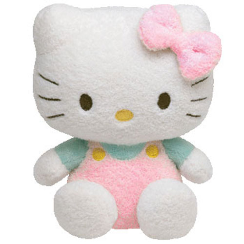 TY Beanie Baby - HELLO KITTY ( FUZZY PINK ) (5.5 inch)