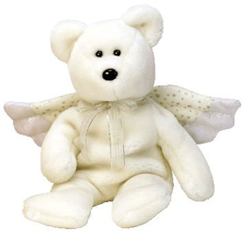 TY Beanie Baby - HERALD the Angel Bear (8.5 inch)
