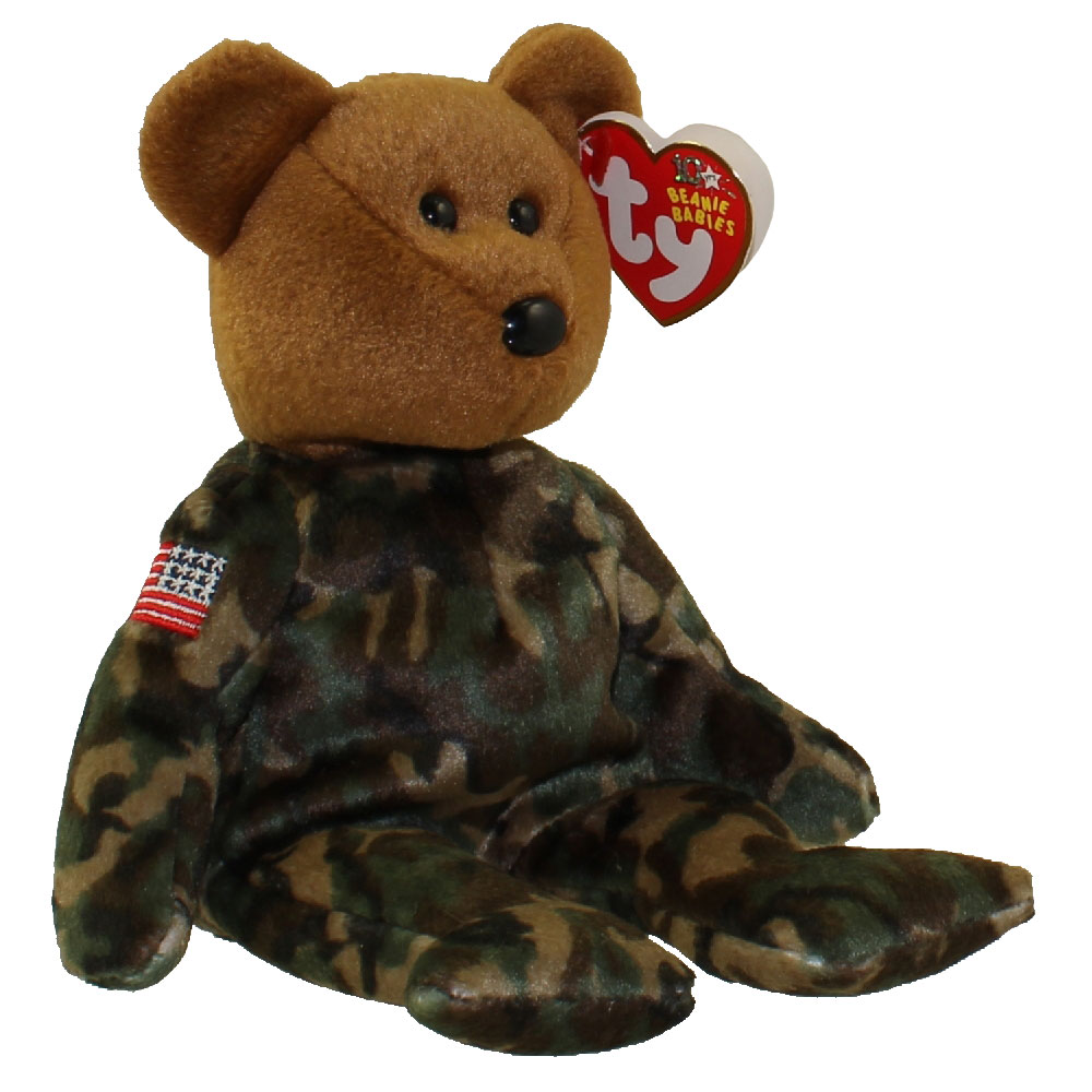 TY Beanie Baby - HERO the USO Military Bear (w/ US 