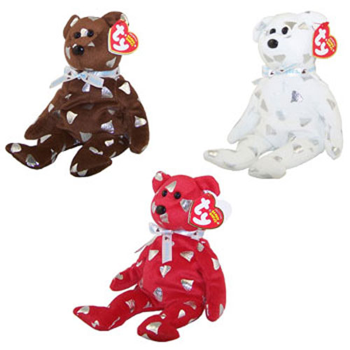 TY Beanie Babies - HERSHEY BEARS (Set of 3 - Creamy, Smoothie & Yummy) (Walgreens Exclusives)
