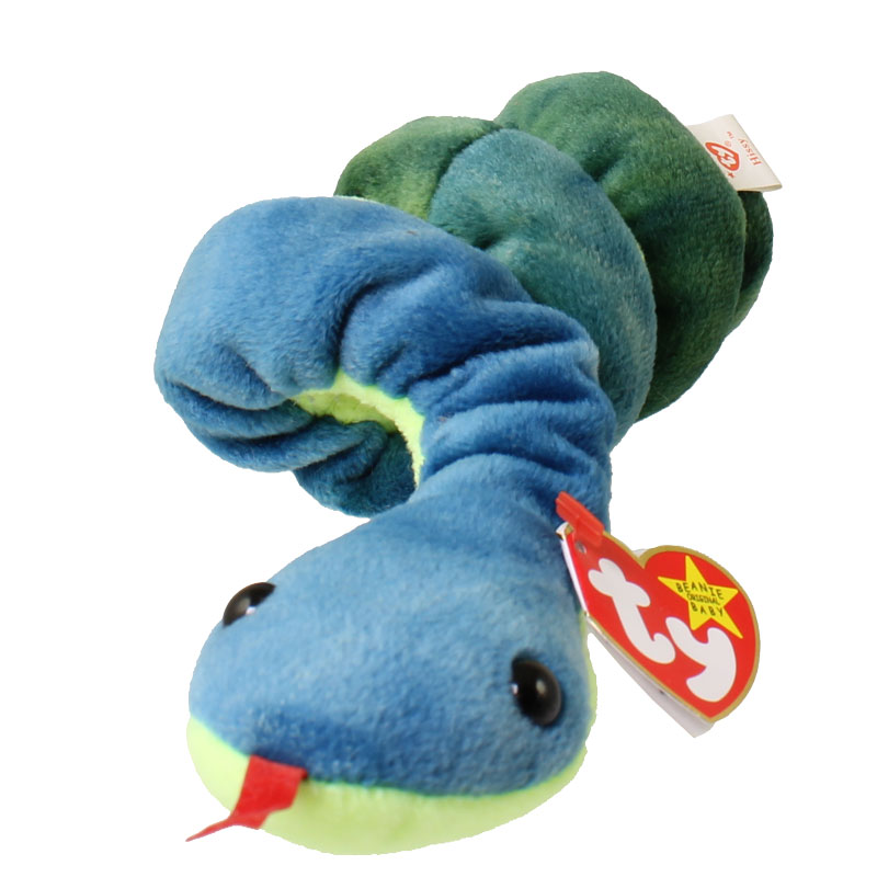 Grundig bringe handlingen Rejsende TY Beanie Baby - HISSY the Snake (3.5 inch)(25 inch stretched):  BBToyStore.com - Toys, Plush, Trading Cards, Action Figures & Games online  retail store shop sale