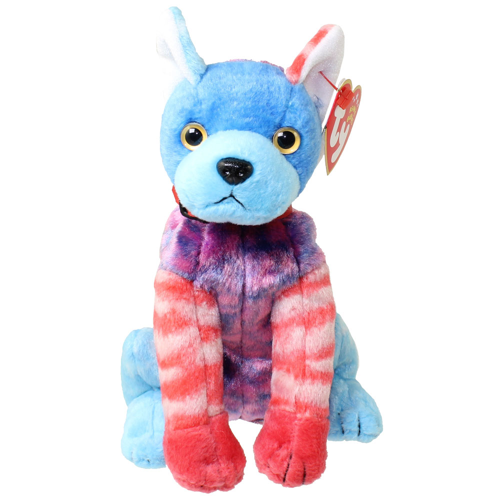 Ty Beanie Baby ~ HODGE-PODGE the Dog With Blue Feet MWMT 6 Inch 