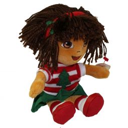 TY Beanie Baby - DORA the Explorer (Holiday Version) (7.5 inch)