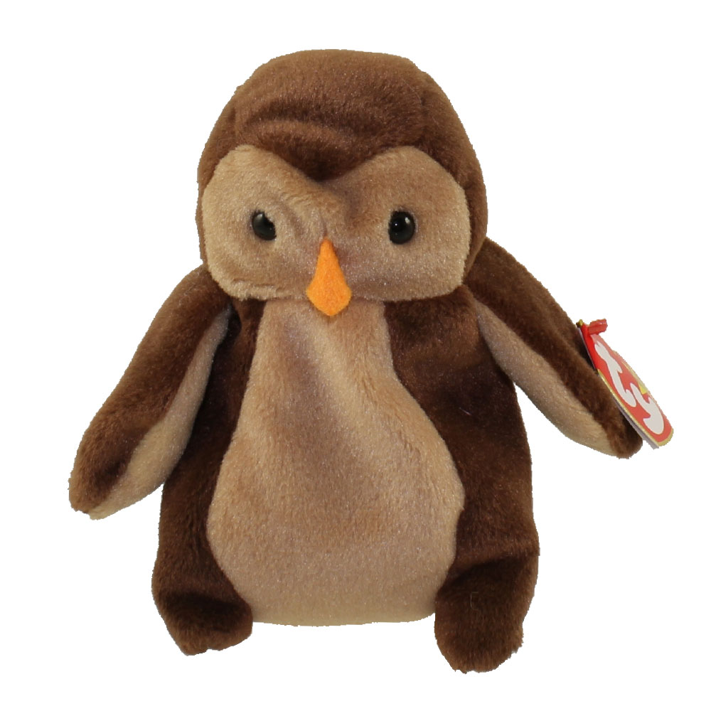 TY Beanie Baby - HOOT the Owl (4th Gen 