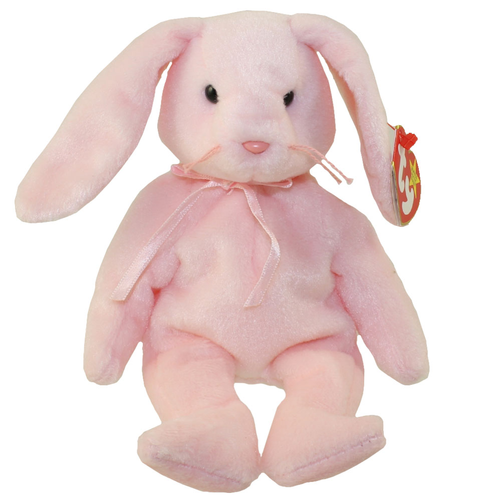 TY Beanie Baby - HOPPITY the Pink Bunny (8 inch)