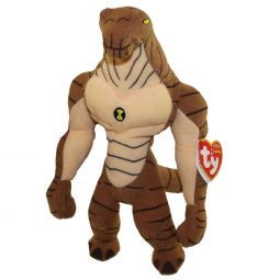 TY Beanie Baby - HUMONGOUSAUR ( Ben 10 Cartoon - UK Exclusive ) (9.5 inch)