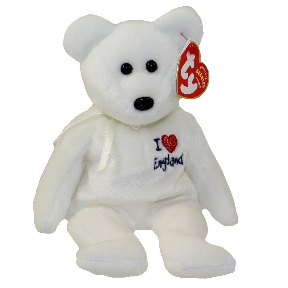 TY Beanie Baby - ENGLAND the Bear (I Love England - UK Exclusive) (8.5 inch)