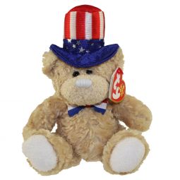 TY Beanie Baby - INDEPENDENCE the Bear (White Version) (8 inch)