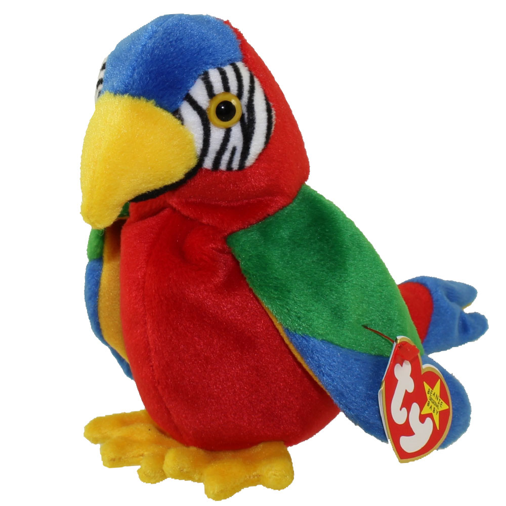 TY Beanie Baby - JABBER the Parrot (6.5 inch): BBToyStore