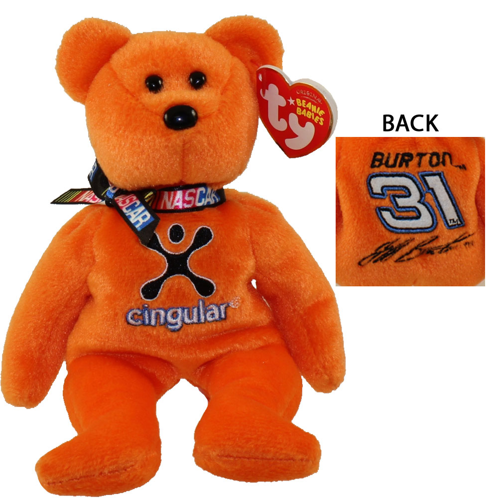 TY Beanie Baby - JEFF BURTON #31 the Nascar Bear (8.5 inch)