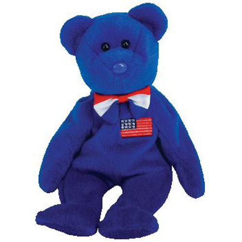 TY Beanie Baby JOHN the Bear 8.5 inch BBToyStore Toys