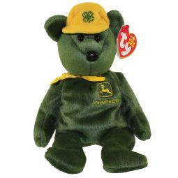 TY Beanie Baby - JOHNNY the John Deere Bear (4-H Exclusive) (9 inch)