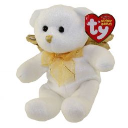 TY Beanie Baby - JUBILANT the Angel Bear (Gold Wings - Cracker Barrel Exclusive) (6.5 inch)