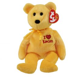 TY Beanie Baby - KANSAS the Bear (I Love Kansas - State Exclusive) (8.5 inch)