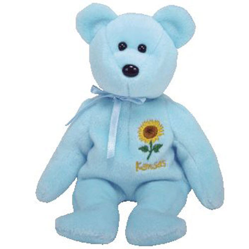 TY Beanie Baby - KANSAS SUNFLOWER the Bear (Show Exclusive) (8.5 inch)