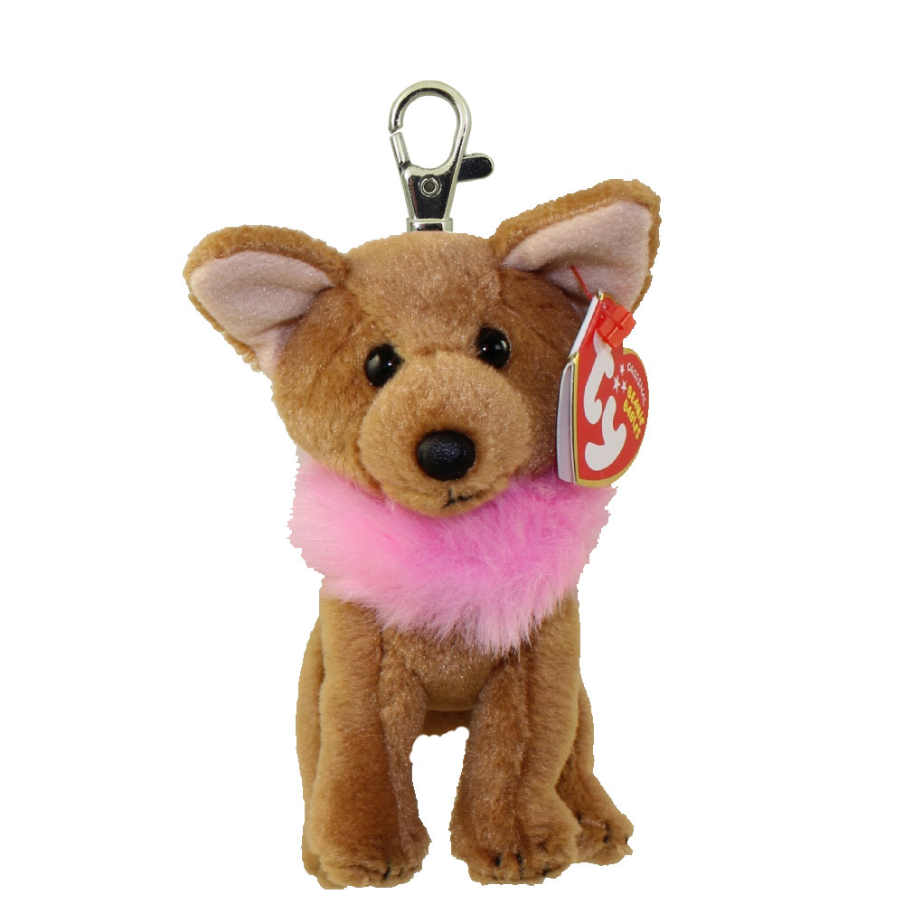 TY Beanie Baby - DIVALECTABLE the Chihuahua Dog ( Metal Key Clip ) (3.5 inch)