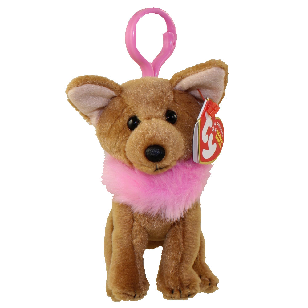 TY Beanie Baby - DIVALECTABLE the Chihuahua Dog ( Plastic Key Clip )