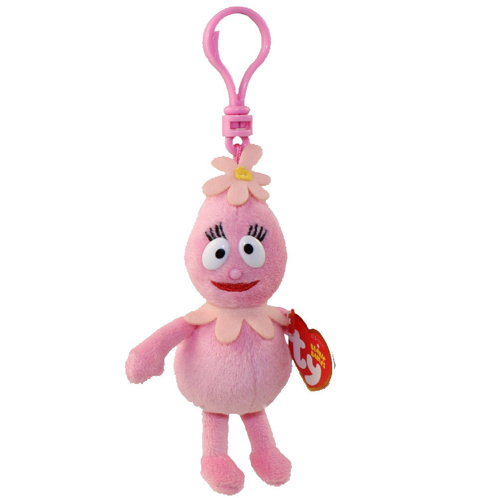 TY Beanie Baby - FOOFA (Nick Jr. - Yo Gabba Gabba) (Plastic Key Clip) (5.5 inch)