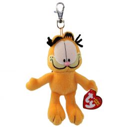 TY Beanie Baby - GARFIELD the Cat ( METAL Key Clip ) (4.5 inch)