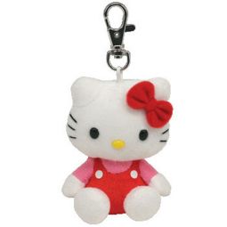 TY Beanie Baby - HELLO KITTY ( Metal Key Clip - UK Exclusive ) (3 inch)