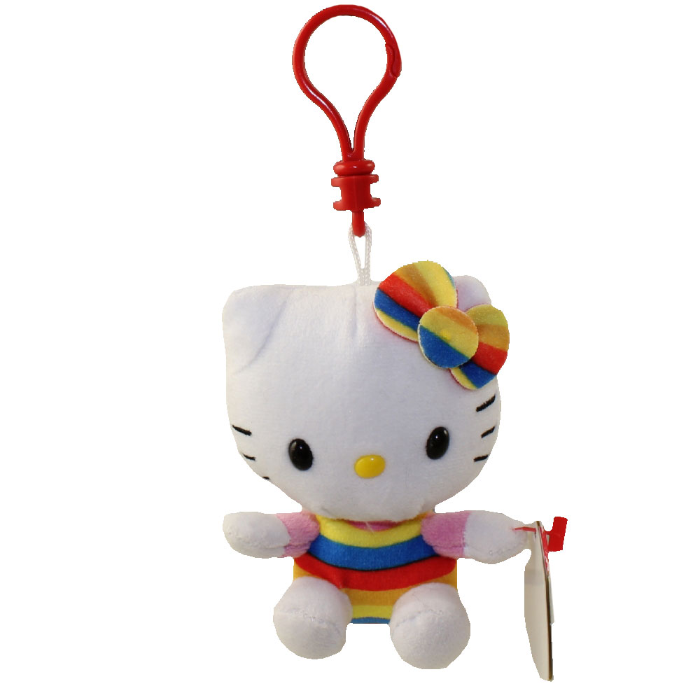 TY Beanie Baby - HELLO KITTY (Cupcake) ( Plastic Key Clip ) (3 inch)