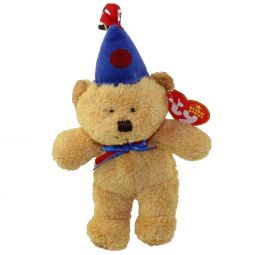 TY Beanie Baby - LAUGHTER the Bear ( Metal Key Clip - NY Show Exclusive )