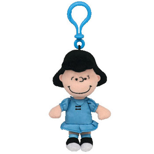 TY Beanie Baby - LUCY ( Peanuts - Plastic Key Clip ) (4.5 inch)