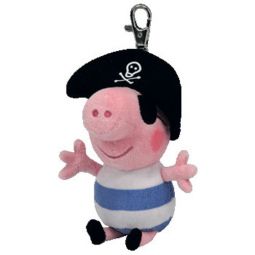TY Beanie Baby - PIRATE GEORGE the Pig ( Metal Key Clip - UK Excl. - Peppa Pig ) (5 inch) TY Beanie Baby - PIRATE GEORGE the Pig ( Metal Key Clip - UK Excl. - Peppa Pig ) (5 inch)