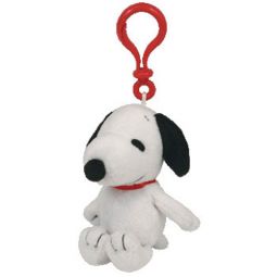 TY Beanie Baby - SNOOPY the Dog ( Peanuts - Plastic Key Clip ) (4.5 inch)