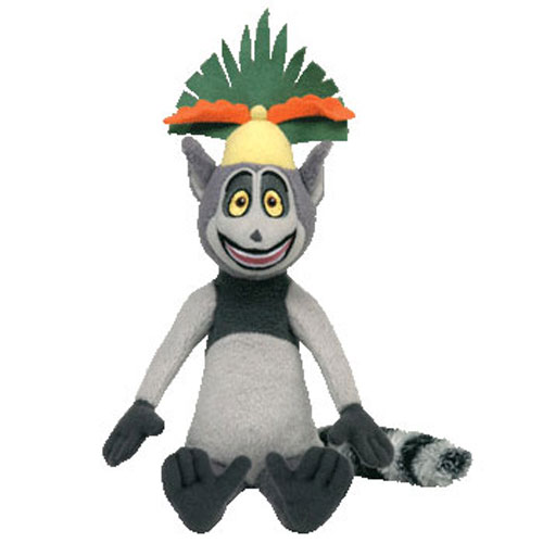 TY Beanie Baby - KING JULIEN the Lemur ( Penguins of Madagascar Movie Beanie ) (12 inch)