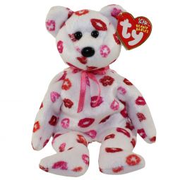 TY Beanie Baby - KISSY the Bear (9 inch)