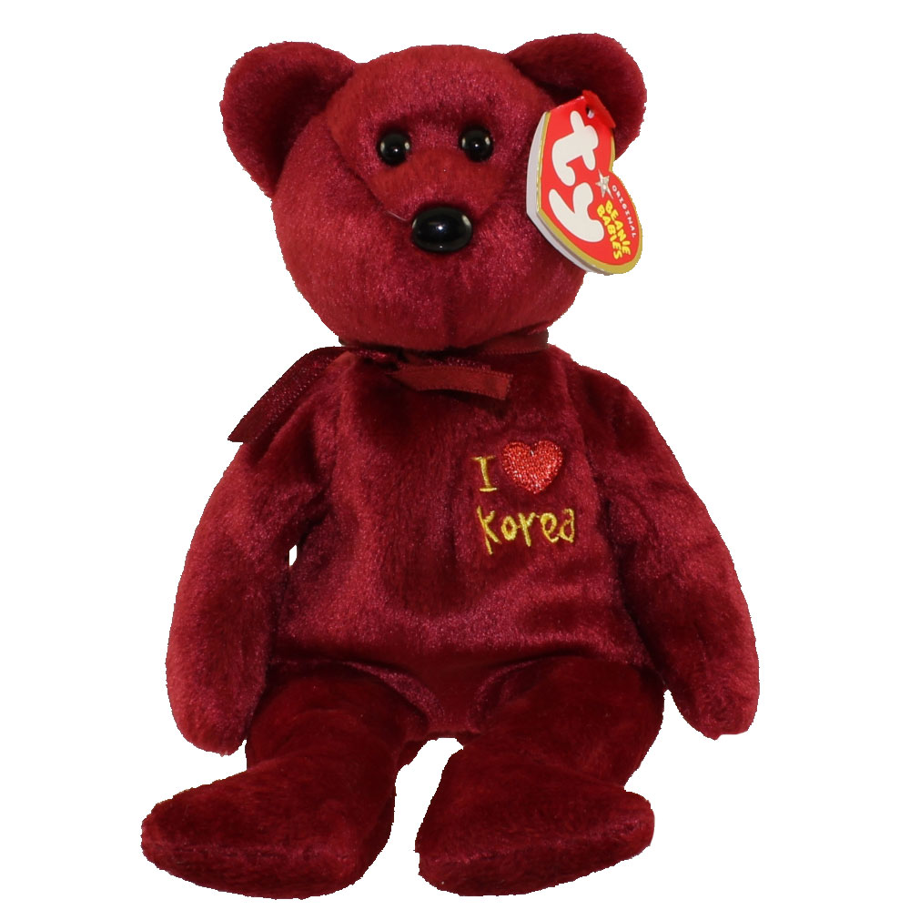 TY Beanie Baby - KOREA the Bear (I Love Korea -  Asia-Pacific Exclusive) (8.5 inch)