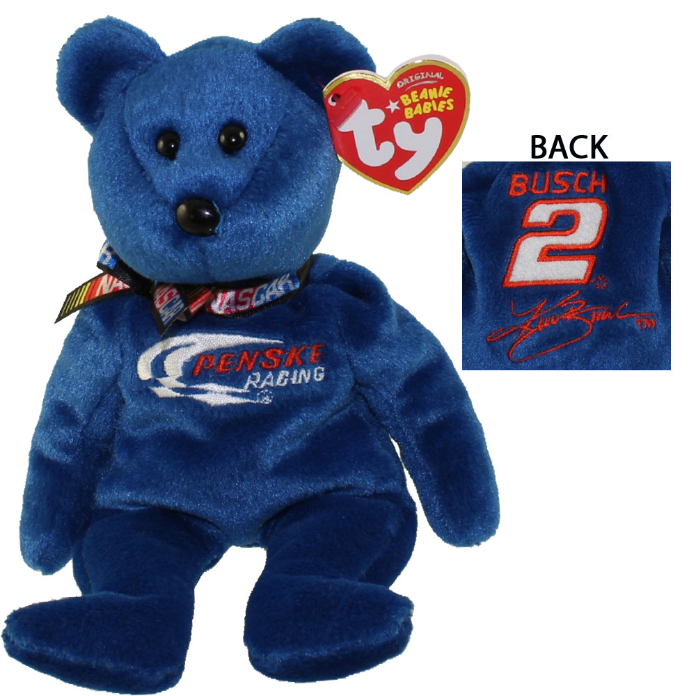 TY Beanie Baby - KURT BUSCH #2 the Nascar Bear (8.5 inch)