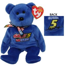 TY Beanie Baby - KYLE BUSCH #5 the Nascar Bear (8.5 inch)