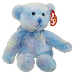 TY Beanie Baby - LAGUNA the Blue Ty-dyed Bear (7 inch)