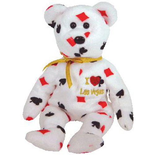 TY Beanie Baby - LAS VEGAS the Bear (I Love Las Vegas - City Exclusive) (8.5 inch)