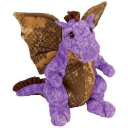 TY Beanie Baby - LEGEND the Purple & Gold Dragon (7.5 inch)